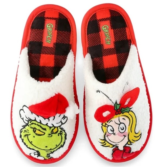 Kids’ Grinch & Cindy Lou Who Slippers - Picture 1 of 4